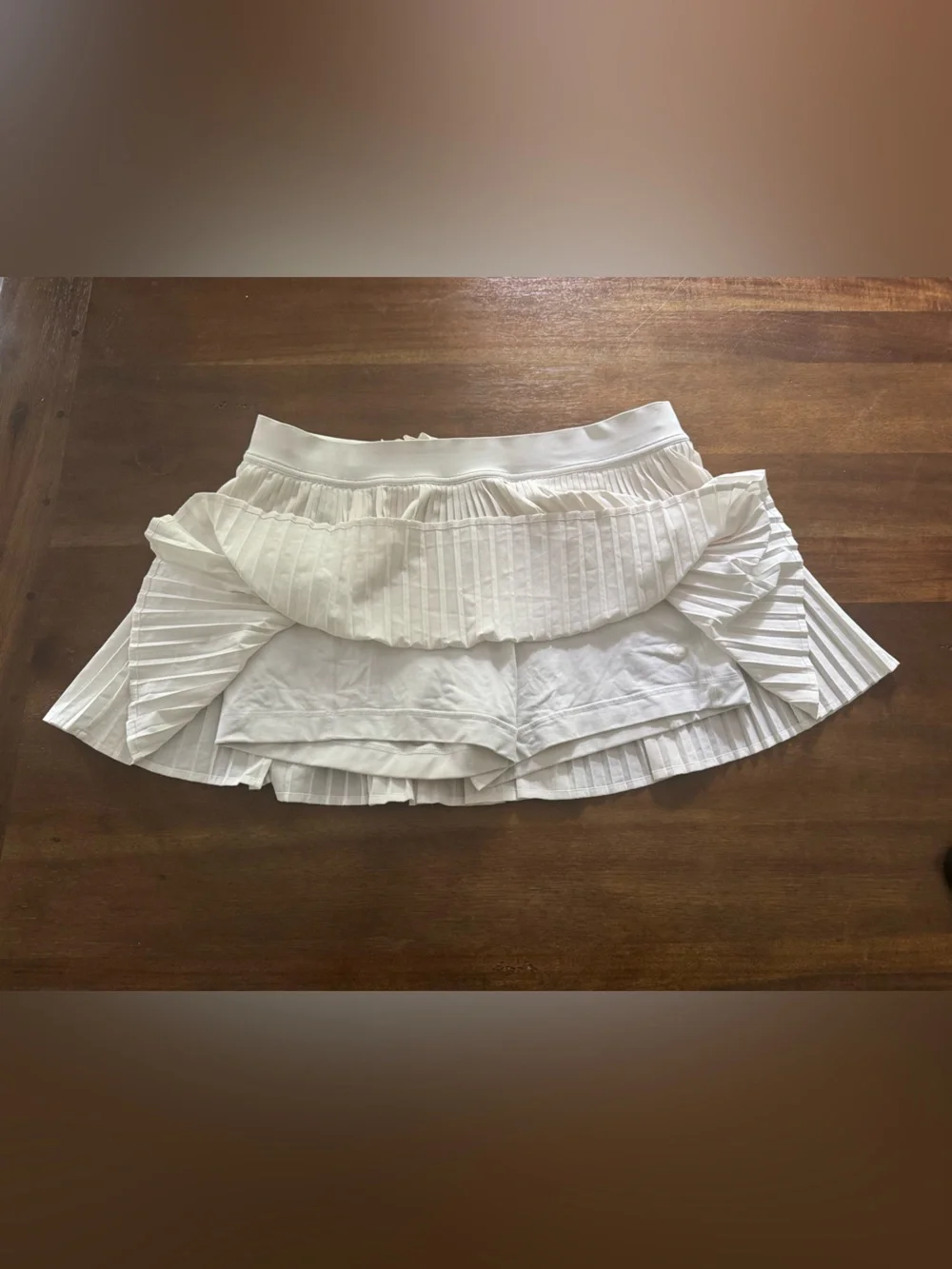 lululemon athletica White RePleat High-Rise Tennis Skort Size 14